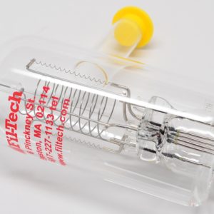 .709" Pyrex, Twin Tungsten Filaments, MRC Style, Sputtering